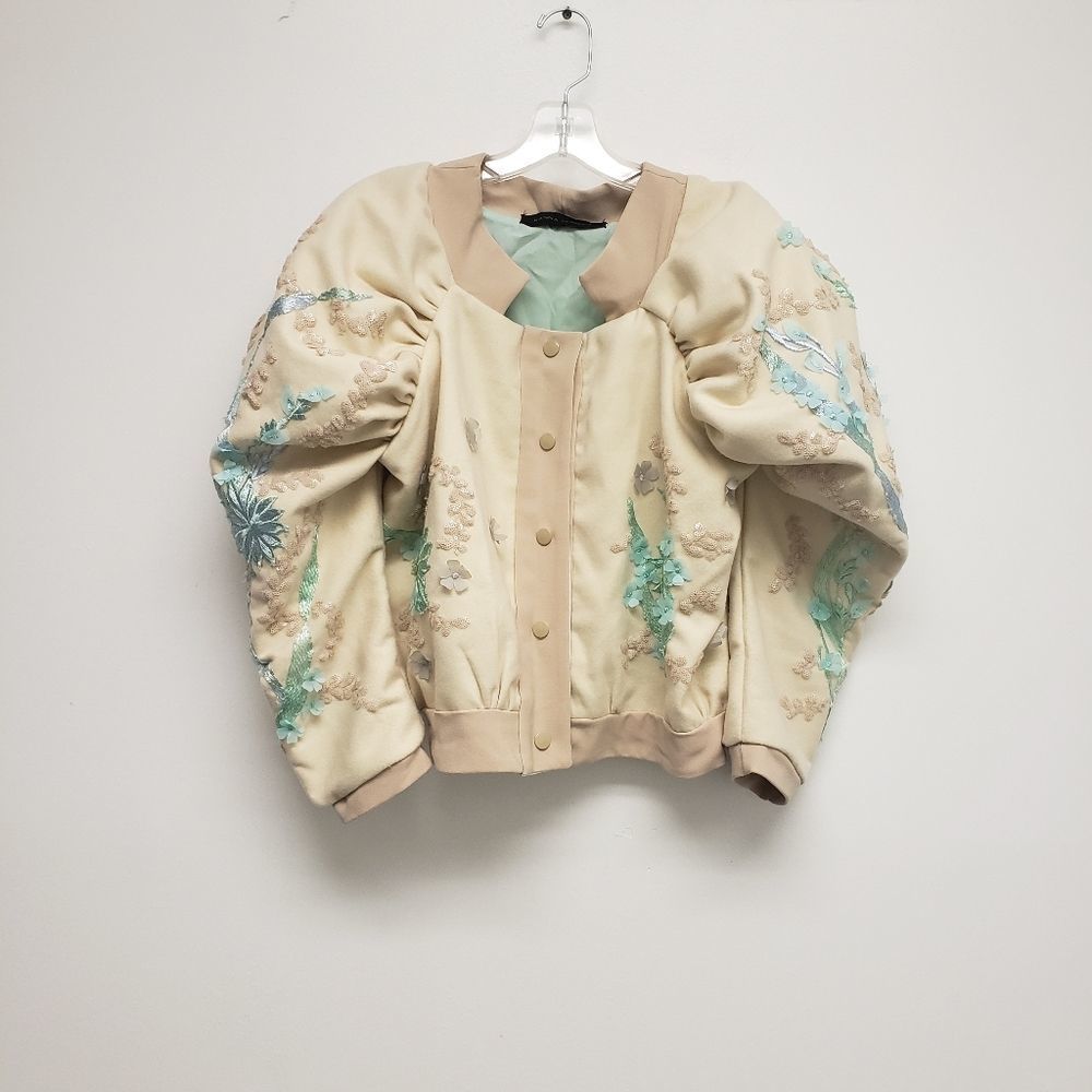 Hanna Herrera Leg of Mutton Glitzy Bomber Jacket